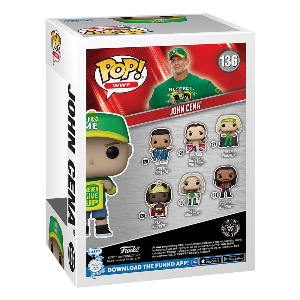 WWE POP! Vinyl Figure John Cena (Never Give Up) - Funko Pop! Figures