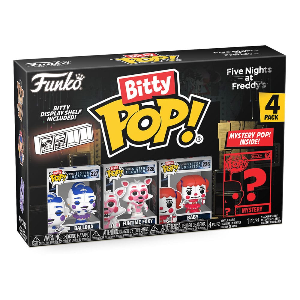 Five Nights at Freddy's Bitty POP! Vinyl Figure 4-Pack Ballora 2,5 cm - Funko Pop! Figures