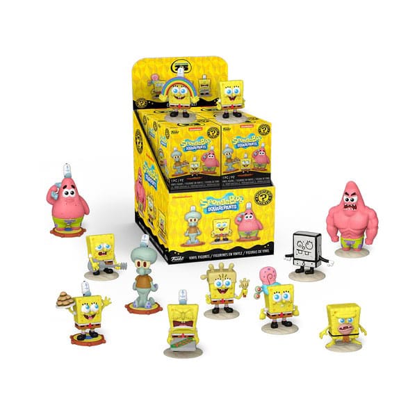 SpongeBob SquarePants Mini Figures 25th Anniversary 5 cm Display Box Qty 12 - Funko Blind Boxes