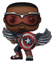 Marvel POP! Comics Vinyl Figure Captain America (Sam Wilson) (Comic Deco) Exclusive - Funko POP! Figures