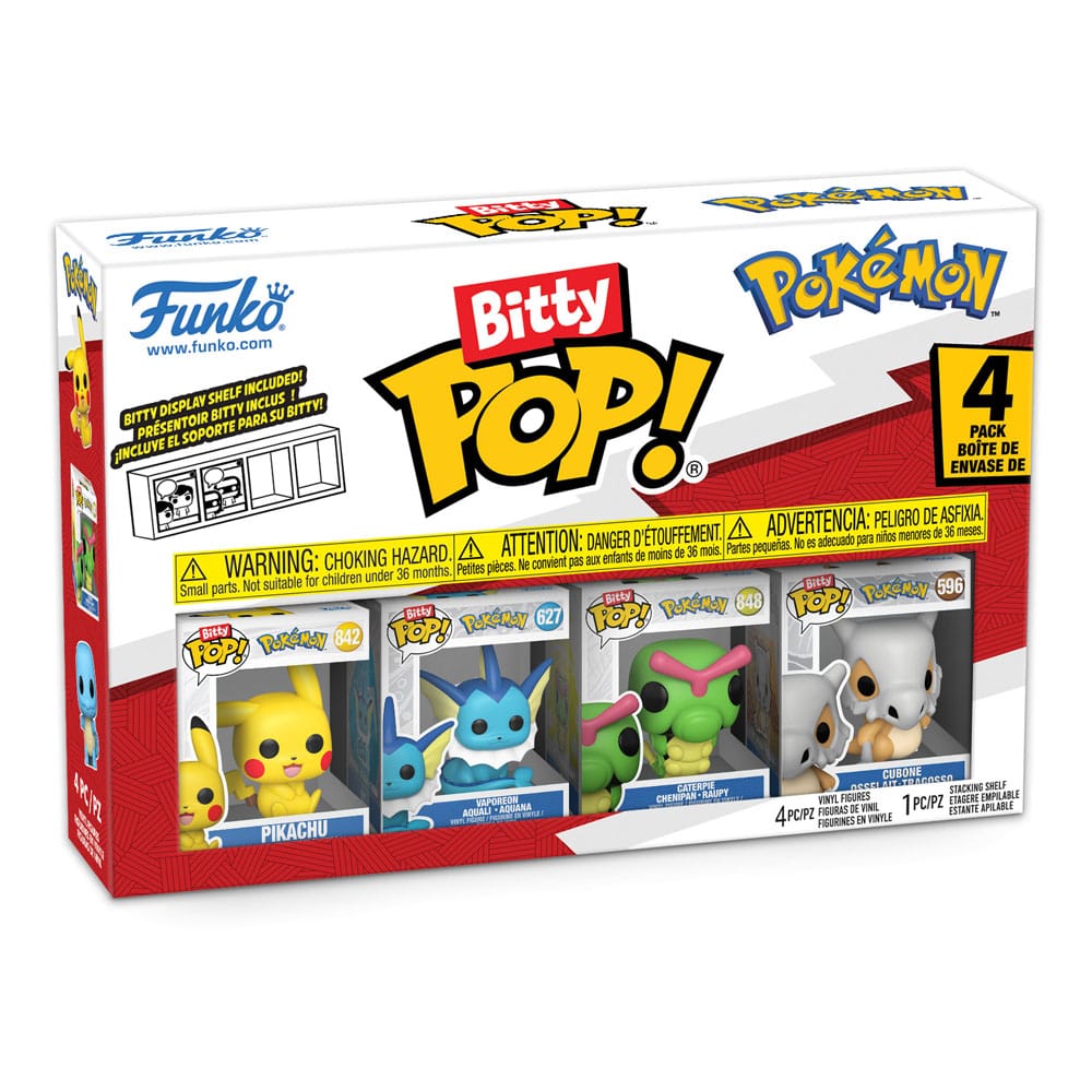 Pokémon Bitty POP! Vinyl Figure 4-Pack Series 1 2 cm - Funko Mini Figures, Pop! Figures