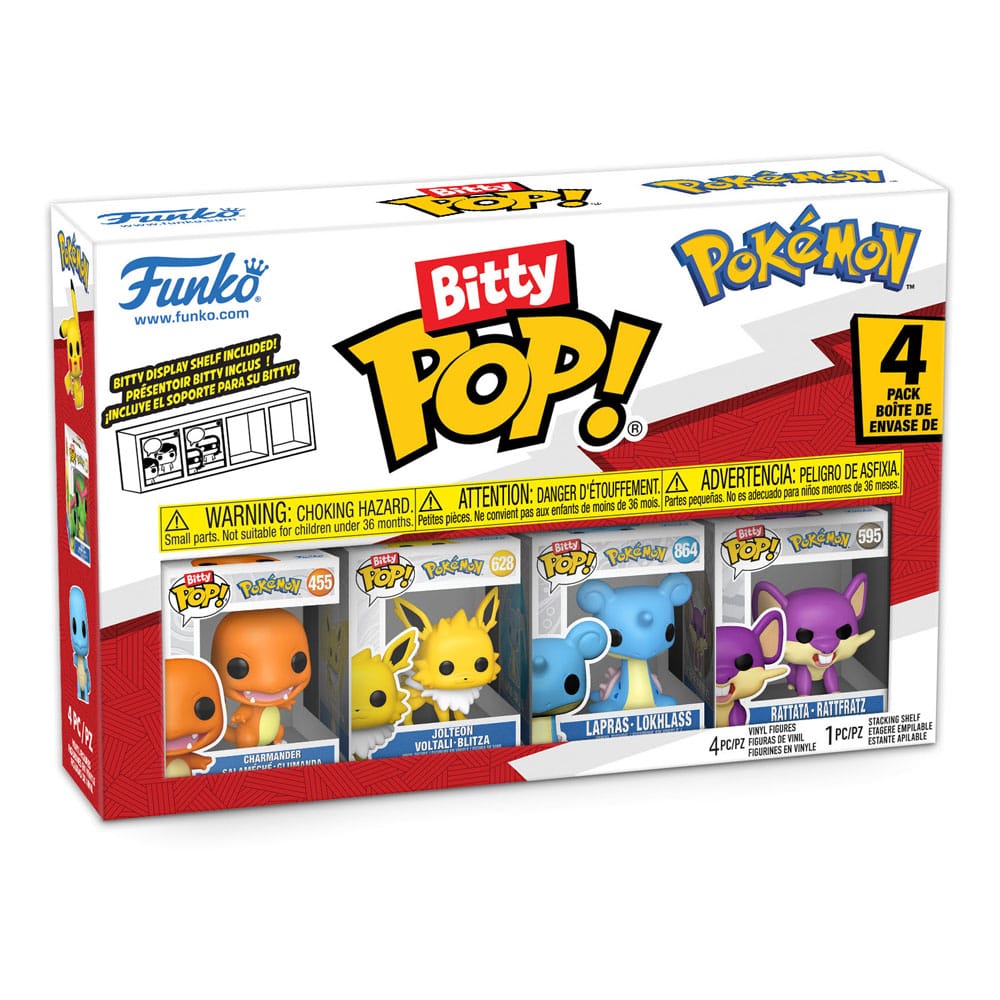 Pokémon Bitty POP! Vinyl Figure 4-Pack Series 2 2 cm - Funko Mini Figures, Pop! Figures