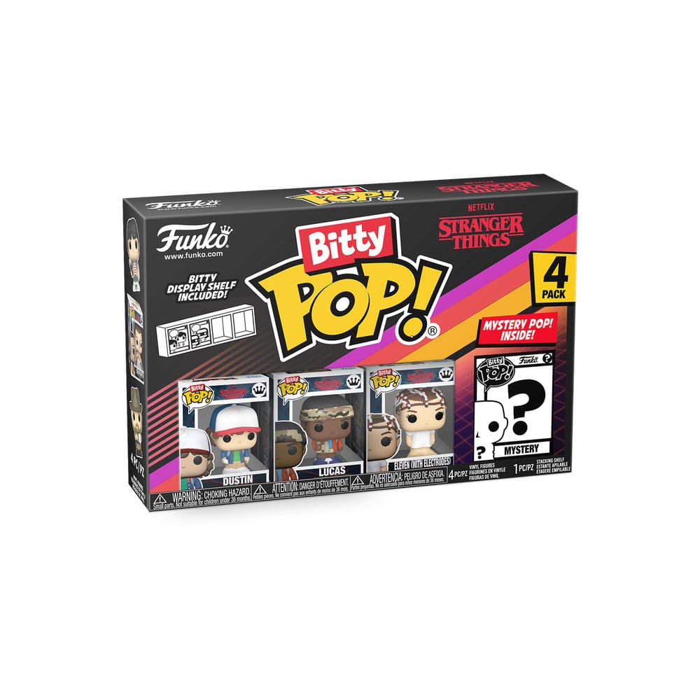 Stranger Things Bitty POP! Vinyl Figure 4-Pack Dustin 2,5 cm - Funko Pop! Figures