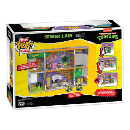 Teenage Mutant Ninja Turtles Bitty POP! Bitty Box Display with 2 Vinyl Figures Sewer Lair - Funko Pop! Figures