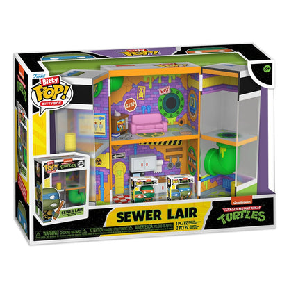 Teenage Mutant Ninja Turtles Bitty POP! Bitty Box Display with 2 Vinyl Figures Sewer Lair - Funko Pop! Figures