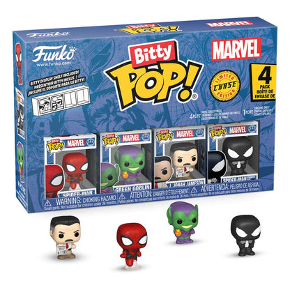 Spider-Man Bitty POP! Vinyl Figure 4-Pack Series 1 2 cm - Funko Mini Figures, POP! Figures