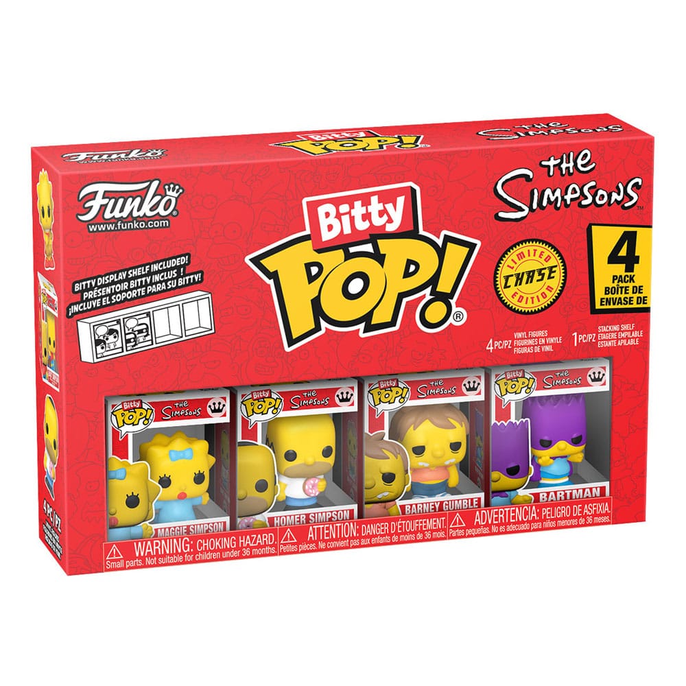 The Simpsons Bitty POP! Vinyl Figure 4-Pack Series 3 2 cm - Funko Mini Figures, Pop! Figures