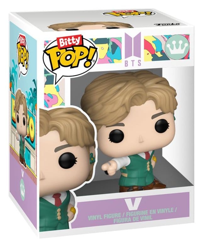 BTS Bitty POP! Stages Vinyl Figure V (Dynamite) 2,5 cm - Funko Mini Figures, Pop! Figures