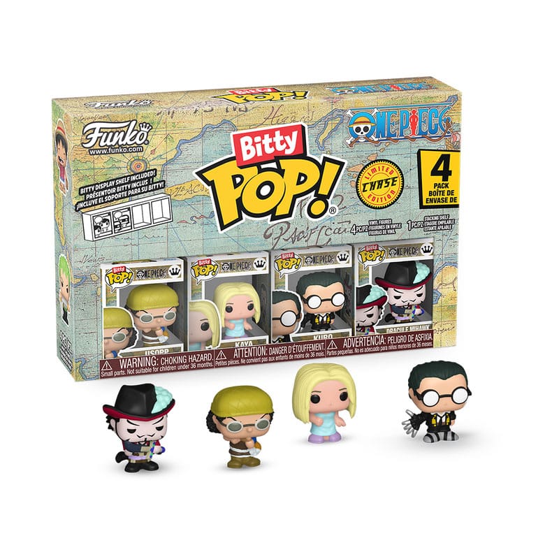 One Piece Bitty POP! Vinyl Figure 4-Pack Usopp 2,5 cm - Funko Mini Figures, POP! Figures