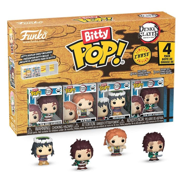 Demon Slayer: Kimetsu no Yaiba Bitty POP! Vinyl Figure 4-Pack Tanjiro - Funko Pop! Figures