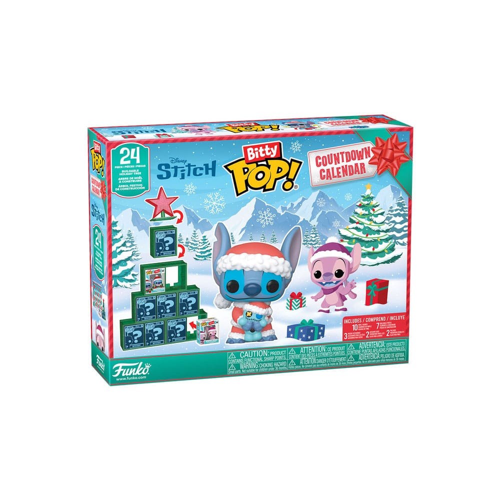 Disney Bitty POP! 24 Day Advent Calendar Countdown Stitch Holiday - Funko Pop! Figures