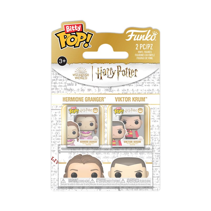 Harry Potter Bitty POP! Vinyl Figure 2-Pack Hermione & Krum 2,5 cm - Funko Mini Figures, POP! Figures