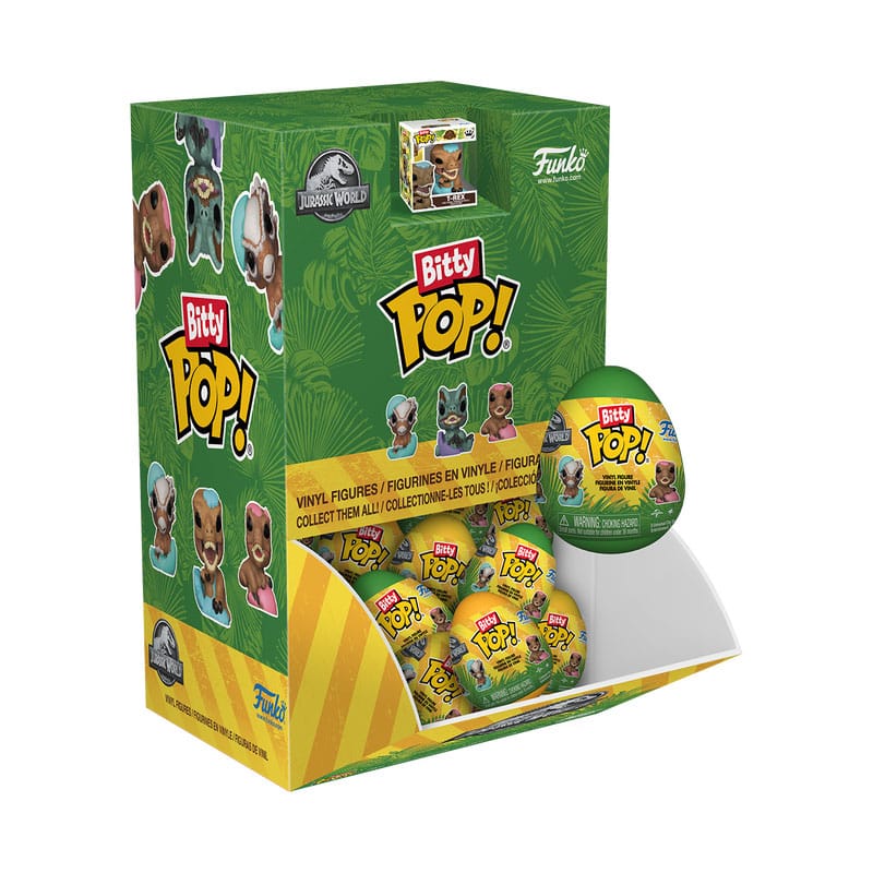 Jurassic Park POP! Vinyl Figure Easter Egg PDQ Display Box Qty 24 2,5 cm - Funko POP! Figures