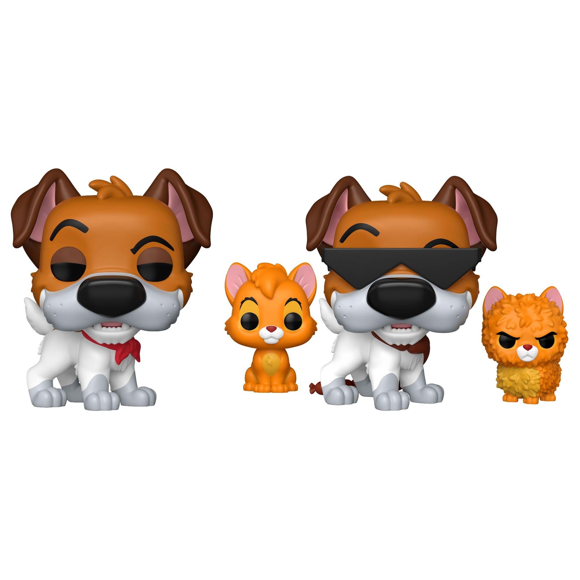 Oliver & Co. POP!&Buddy Movies Vinyl Figures Dodger w/Oliver w/Chase Assortment Box Qty 6 - Funko Pop! Figures