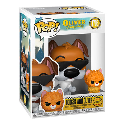 Oliver & Co. POP!&Buddy Movies Vinyl Figures Dodger w/Oliver w/Chase Assortment Box Qty 6 - Funko Pop! Figures