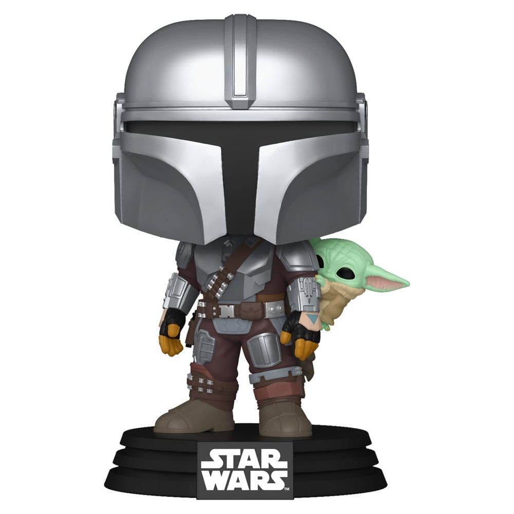 Star Wars: The Mandalorian and Grogu POP! Vinyl Bobblehead Figure The Mandalorian with Grogu - Funko Pop! Figures