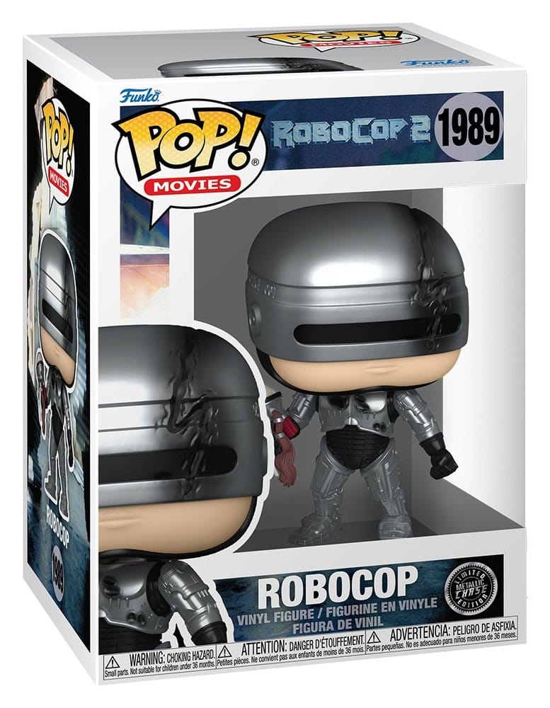 Robocop POP! Movies Vinyl Figures Robocop (Metallic) with Chase Assortment (6) - Funko Pop! Figures