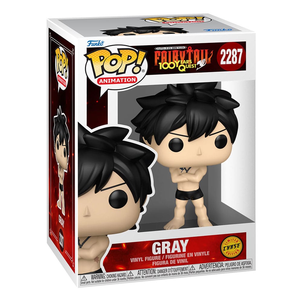 Fairy Tail 100 Year Quest POP! Animation Vinyl Figures Gray w/Chase Assortment Box Qty 6 - Funko Pop! Figures