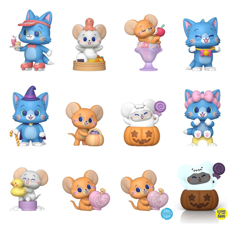 Tom & Jerry Gokko Mystery Mini Figures 5 cm Display Box Qty 12 - Funko Blind Boxes, Mini Figures & Capsule Toys