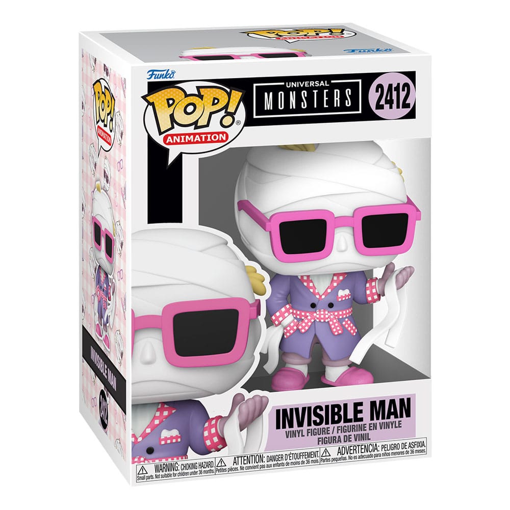 Universal Monsters POP! Animation Vinyl Figures Invisible Man with Chase Assortment 6 - Funko Pop! Figures