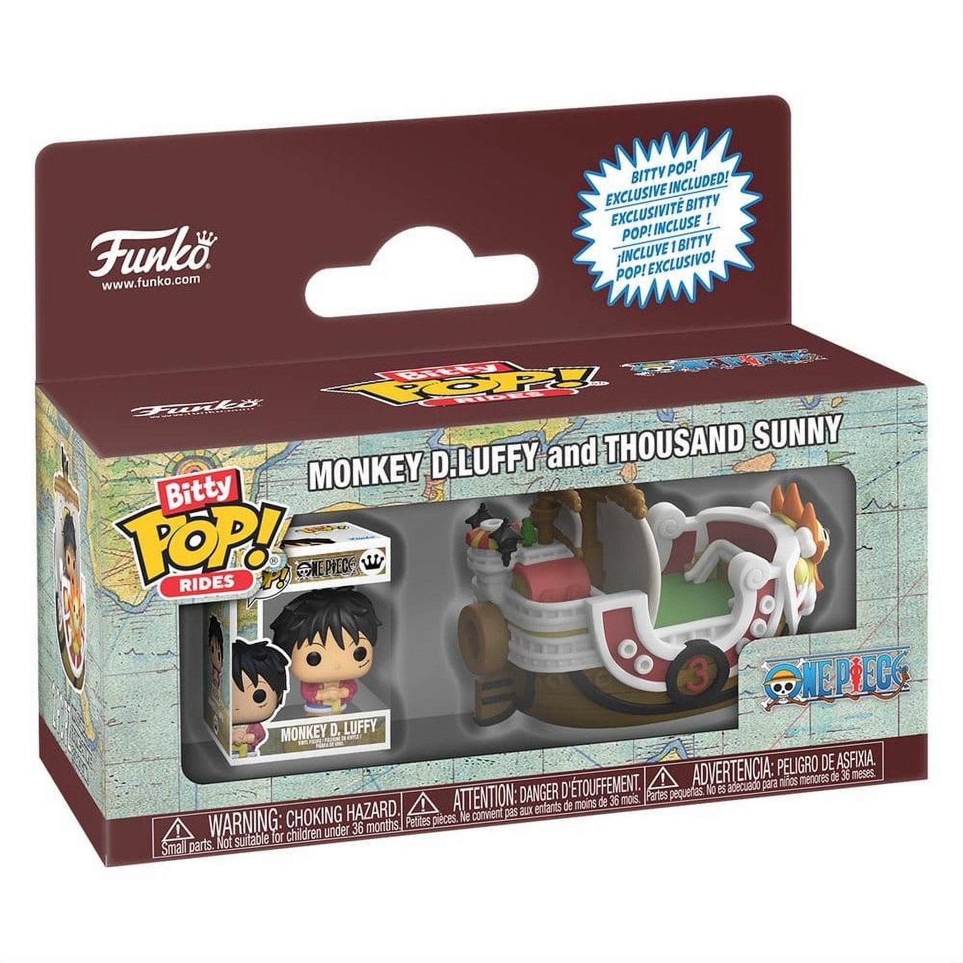 One Piece Bitty POP! Ride Vinyl Figure Thousand Sunny w/Luffy 2,5 cm - Funko Pop! Figures