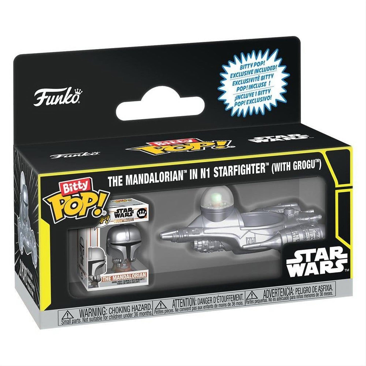 Star Wars Bitty POP! Ride Vinyl Figure N1 w/Mando 2,5 cm - Funko Pop! Figures