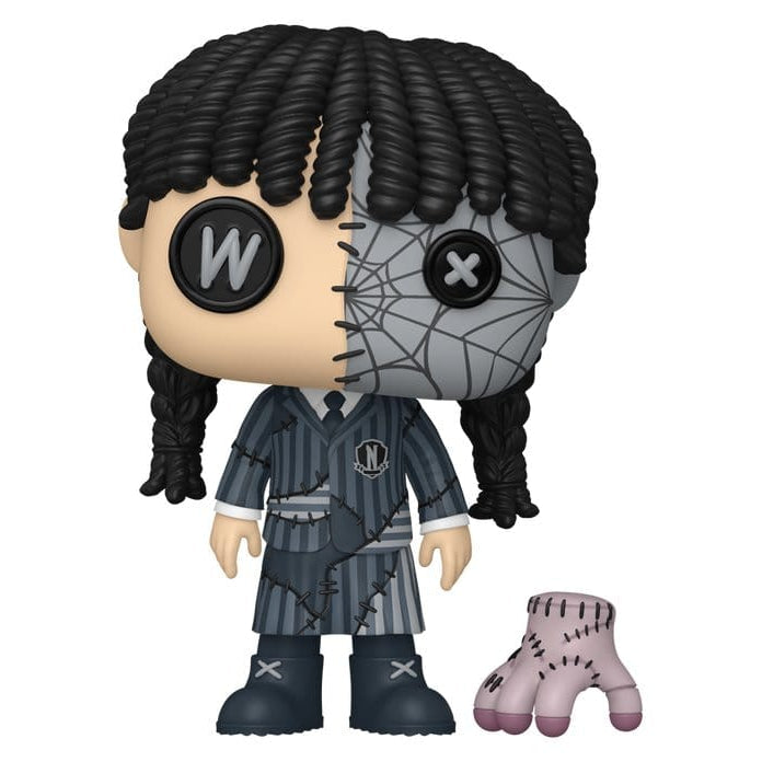 Wednesday POP! Televison Vinyl Figure Patchwork: Wednesday with Thing - Funko POP! Figures