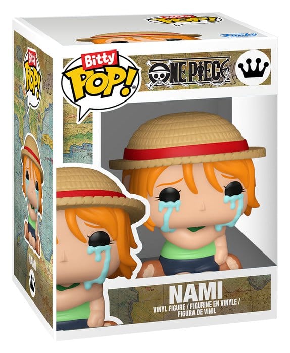 One Piece Bitty POP! Vinyl Figures 2-Pack Monkey D. Luffy & Nami 2 cm - Funko Mini Figures, Pop! Figures