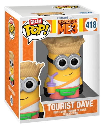 Minions Bitty POP! Vinyl Figures 2-Pack Pajama Bob & Tourist Dave 2 cm - Funko Mini Figures, Pop! Figures