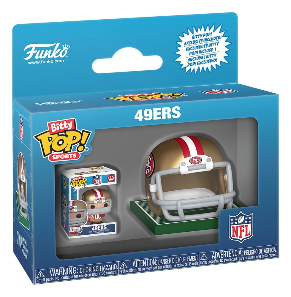 NFL Bitty POP! Helmets Vinyl Figures NFC Series 1 Assortment Box Qty 12