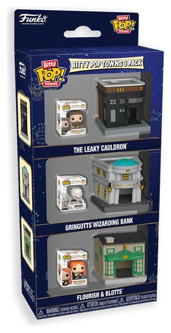 Harry Potter Bitty POP! Towns Vinyl Figure 3-Pack Diagon Alley - Funko Mini Figures, POP! Figures