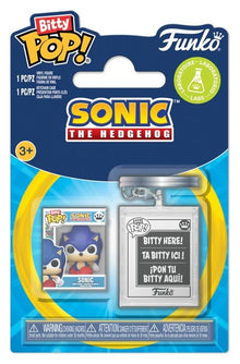 Sonic the Hedgehog Bitty POP! & Accessory Vinyl Figure 2-Pack Sonic w/KCHN 2 cm - Funko Mini Figures, POP! Figures