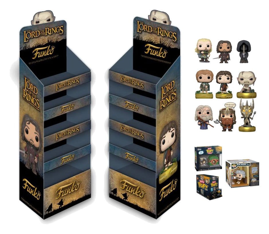 The Lord of the Rings POP! Vinyl Figures FSDU Assortment Box Qty 90