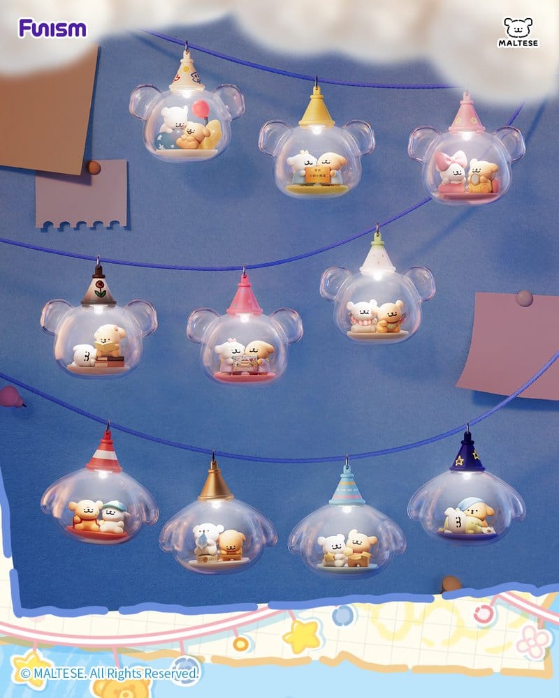Maltese Childhood Days Series Mini Figure Blind Box Display Box Qty 8 - Funism Mini Figures, Blind Boxes
