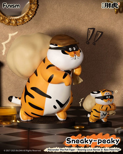 Alexander The Fat Tiger Mini Figures Roaring Love Series 2: Epic Filial Fabil7 cm Display Box Qty 8 - Funism Mini Figures, Blind Boxes