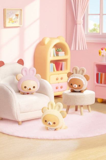 Rilakkuma Nuonuo Baby Series Blind Box Mini Figures Cubby Face Display Box Qty 4 - Funism Mini Figures, Blind Boxes