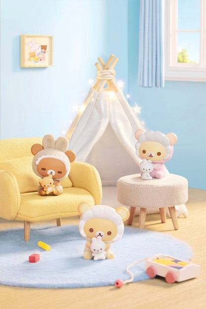 Rilakkuma Nuonuo Baby Series Blind Box Mini Figures Cubby Face Display Box Qty 4 - Funism Mini Figures, Blind Boxes