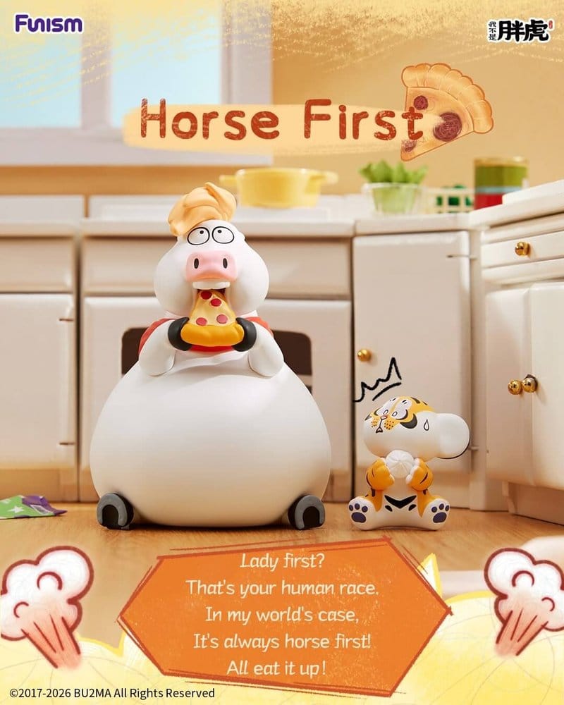 Alexander The Fat TigerBlind Box Mini Figures The Real Crazy Horse Display Box Qty 8 - Funism Mini Figures, Blind Boxes