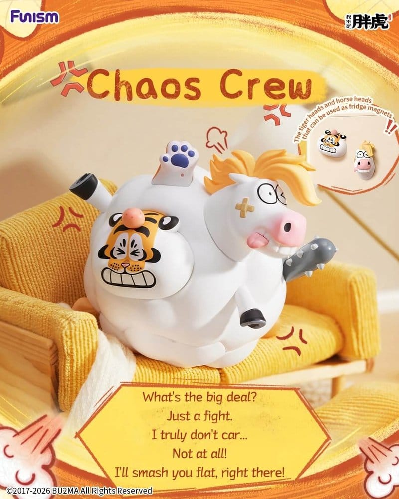 Alexander The Fat TigerBlind Box Mini Figures The Real Crazy Horse Display Box Qty 8 - Funism Mini Figures, Blind Boxes