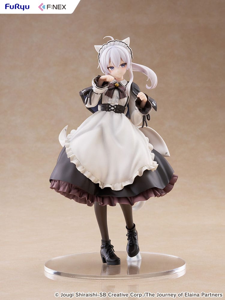 Wandering Witch: The Journey of Elaina F:NEX PVC Statue 1/7 Elaina Maid costume with cat ears Ver. 24 cm - Furyu Statues