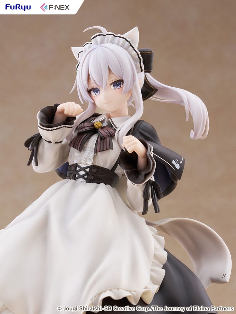 Wandering Witch: The Journey of Elaina F:NEX PVC Statue 1/7 Elaina Maid costume with cat ears Ver. 24 cm - Furyu Statues