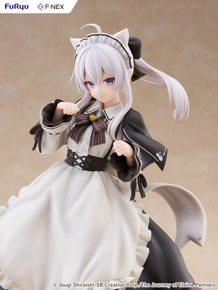Wandering Witch: The Journey of Elaina F:NEX PVC Statue 1/7 Elaina Maid costume with cat ears Ver. 24 cm - Furyu Statues