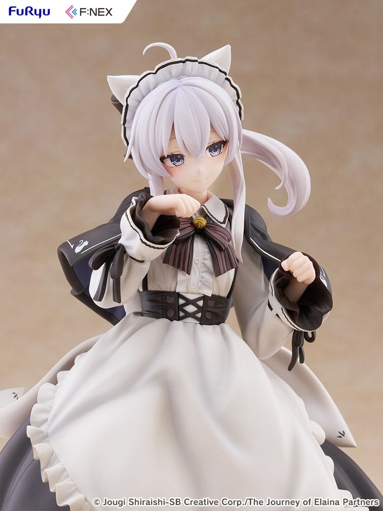 Wandering Witch: The Journey of Elaina F:NEX PVC Statue 1/7 Elaina Maid costume with cat ears Ver. 24 cm - Furyu Statues
