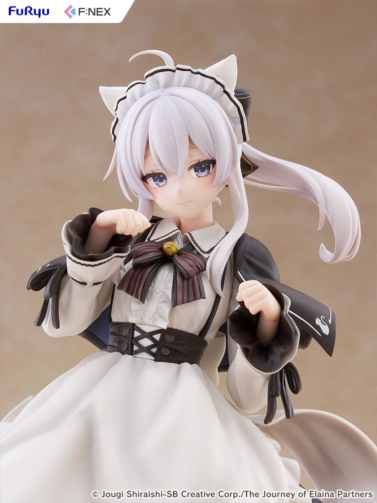 Wandering Witch: The Journey of Elaina F:NEX PVC Statue 1/7 Elaina Maid costume with cat ears Ver. 24 cm - Furyu Statues