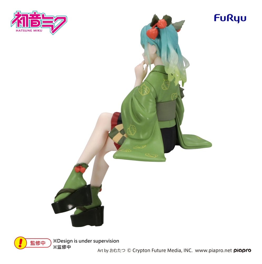 Hatsune Miku Noodle Stopper PVC Figure Flower Fairy Winter Cherry Green Color Ver. 15 cm - Furyu Statues
