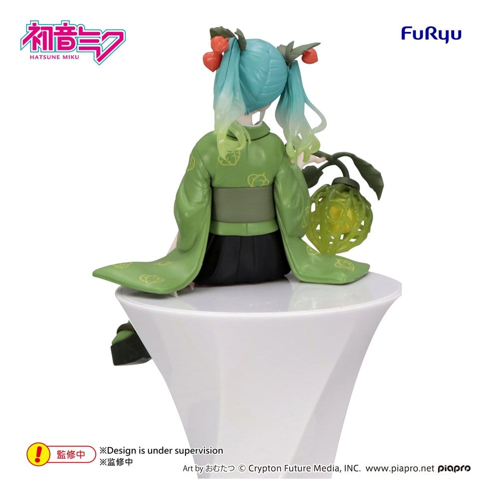 Hatsune Miku Noodle Stopper PVC Figure Flower Fairy Winter Cherry Green Color Ver. 15 cm - Furyu Statues