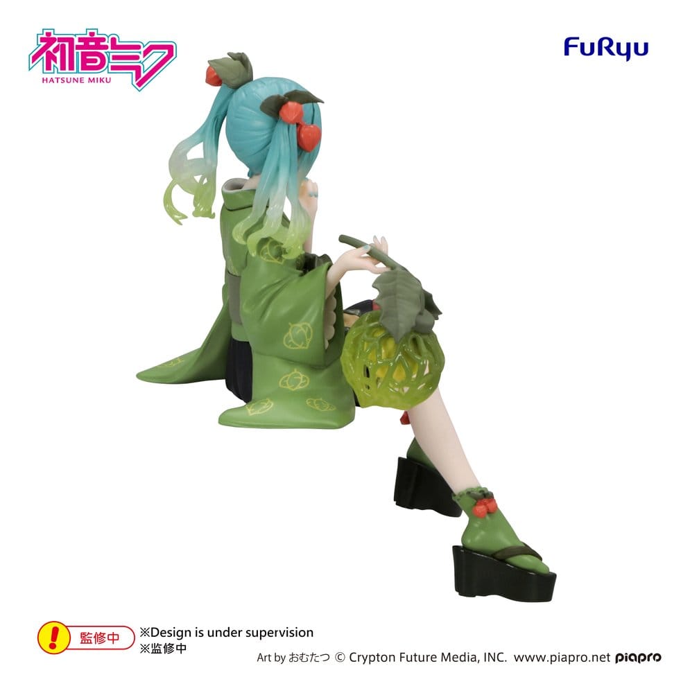 Hatsune Miku Noodle Stopper PVC Figure Flower Fairy Winter Cherry Green Color Ver. 15 cm - Furyu Statues