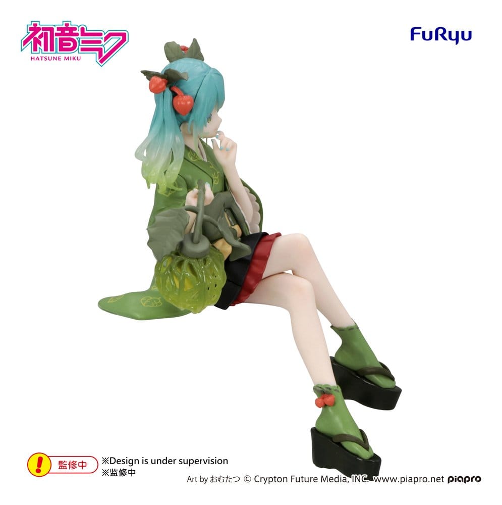 Hatsune Miku Noodle Stopper PVC Figure Flower Fairy Winter Cherry Green Color Ver. 15 cm - Furyu Statues