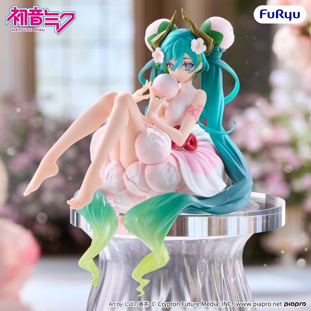 Hatsune Miku Noodle Stopper PVC Figure Flower Fairy White Plum Blossom - Furyu Statues