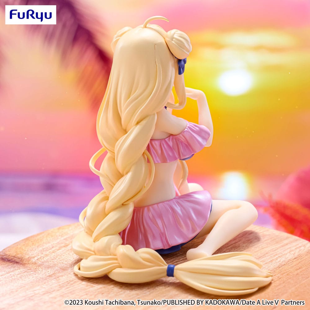 Date A Live V Noodle Stopper PVC Statue Mukuro Hoshimiya Swimsuit Pastel Pink Color Ver. 13 cm - Furyu Statues
